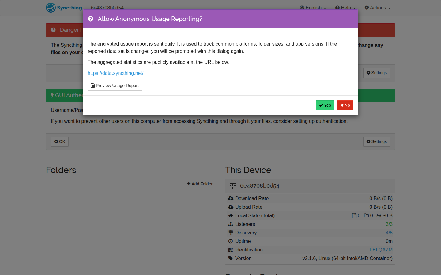 Web GUI