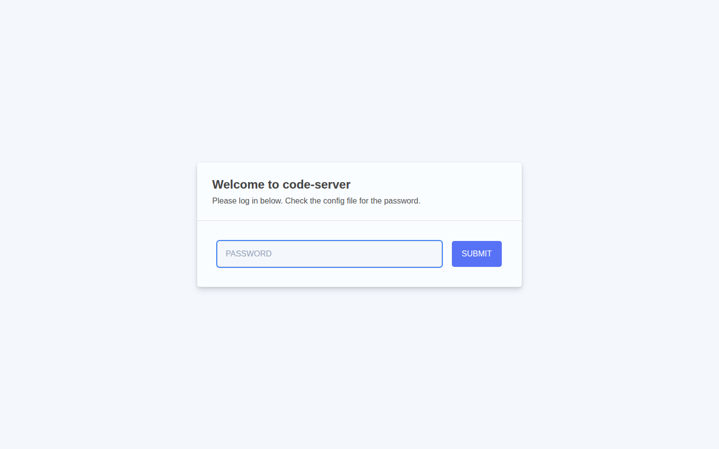 Sign-in page