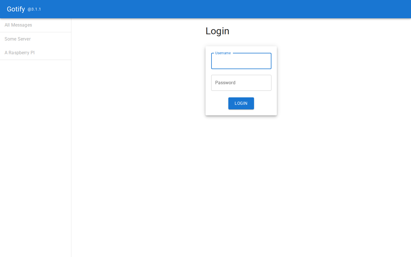 Sign-in page